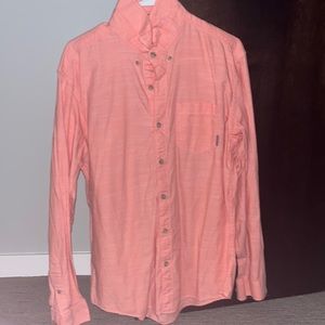 Eddie Bauer Large Red Long Sleeve Button Down